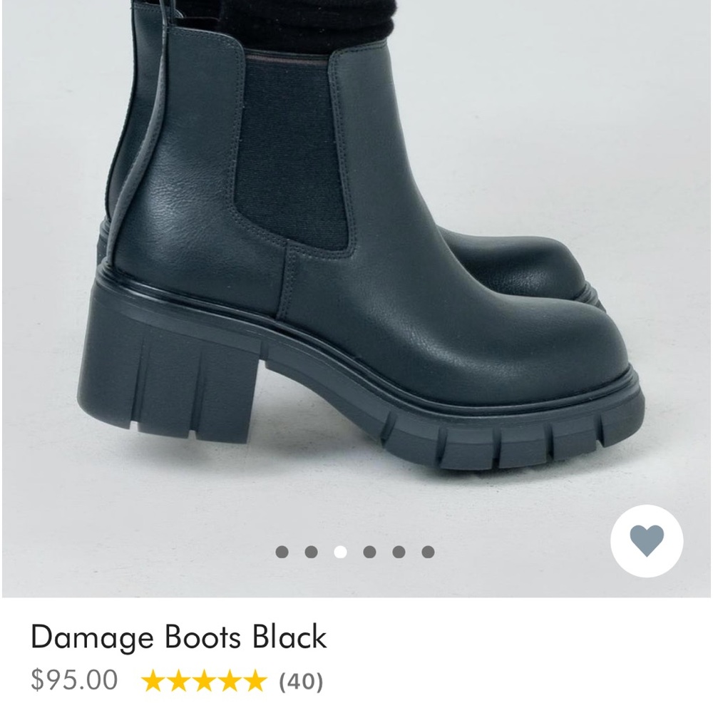 Princess Polly Black Damage Boot